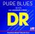 Dr String Pb-45 Pure Blues Bass 45 105 Medium The Handmade String Quantum Nickel Round Core - 1