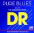 Dr String Pb5-45 Pure Blues Bass 45 125 Medium 5 The Handmade String Quantum Nickel Round Core - 1