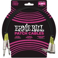 Ernie Ball 6076 Kit 3 Cavi Patch Black - 1