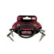 Ernie Ball Flat Ribbon Stereo Patch Cable Black 30,48cm 2 Pk