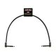 Ernie Ball Flat Ribbon Stereo Patch Cable Black 30,42cm