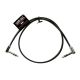 Ernie Ball Flat Ribbon Stereo Patch Cable Black 60,96cm