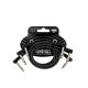 Ernie Ball Flex Patch Cable Black 30Cm 3PK