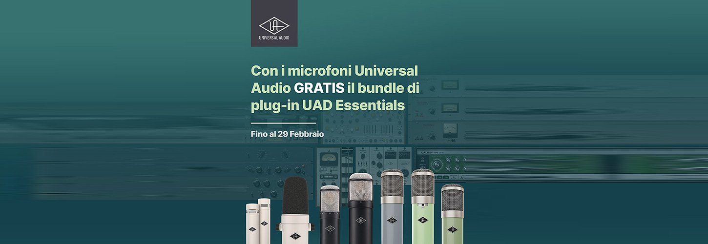 UAD Promo 2024 Acquista UA Standard Mic e ricevi plug-in UAD in omaggio!	