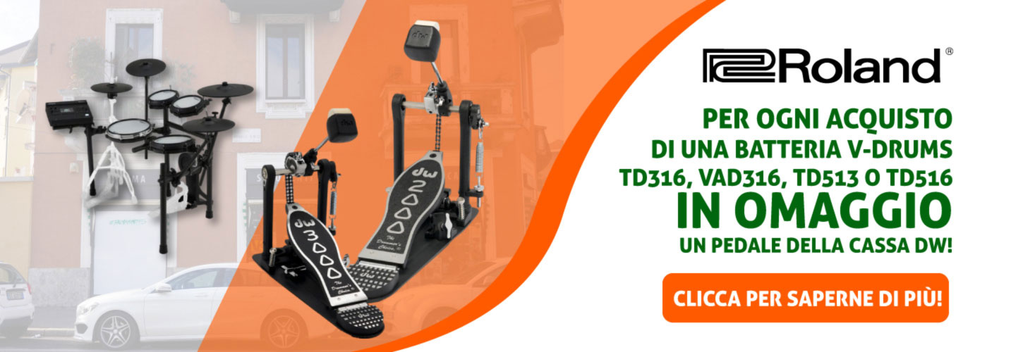 Roland ti regala il pedale DW